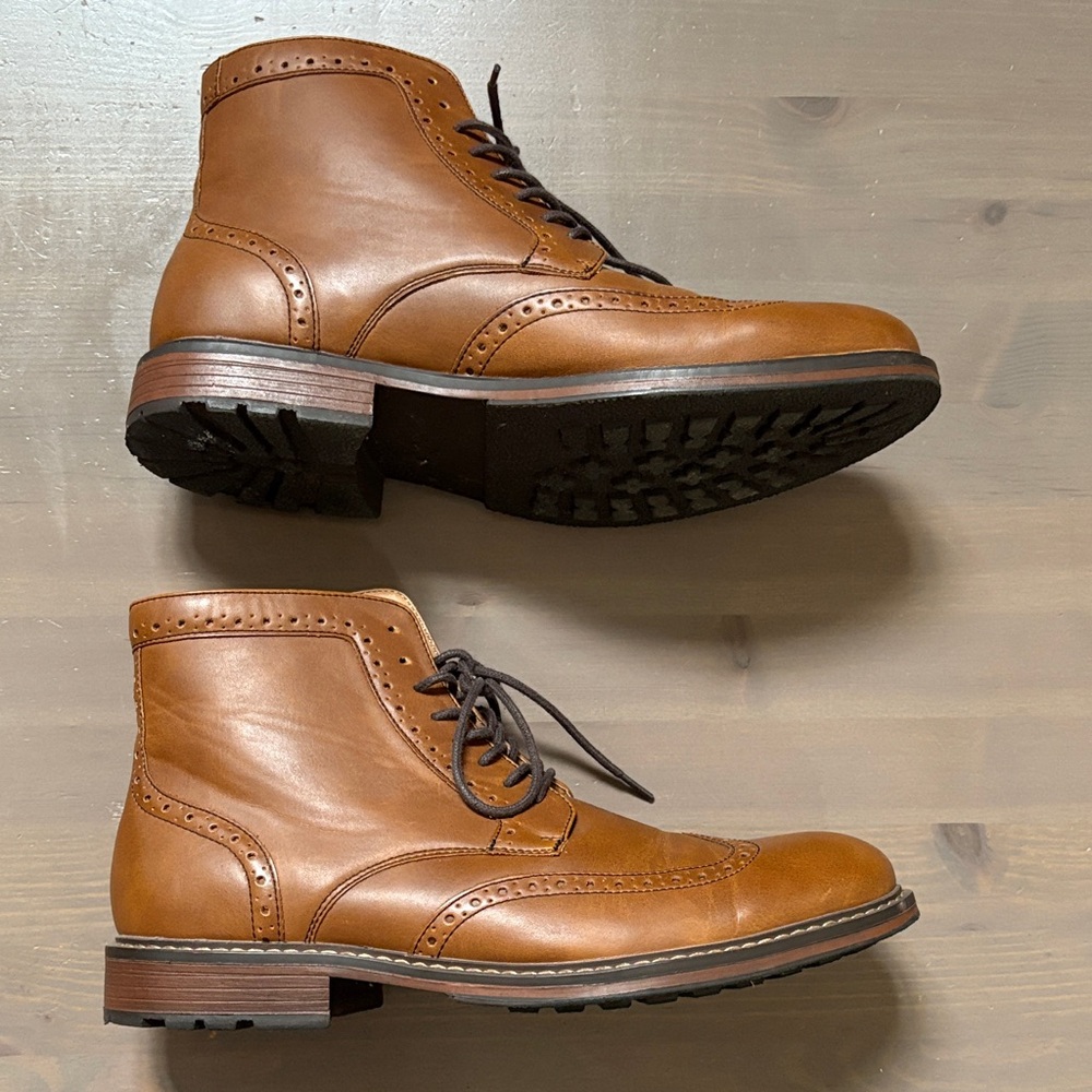 Goodfellow Brown Leather Men's Boots Size 10